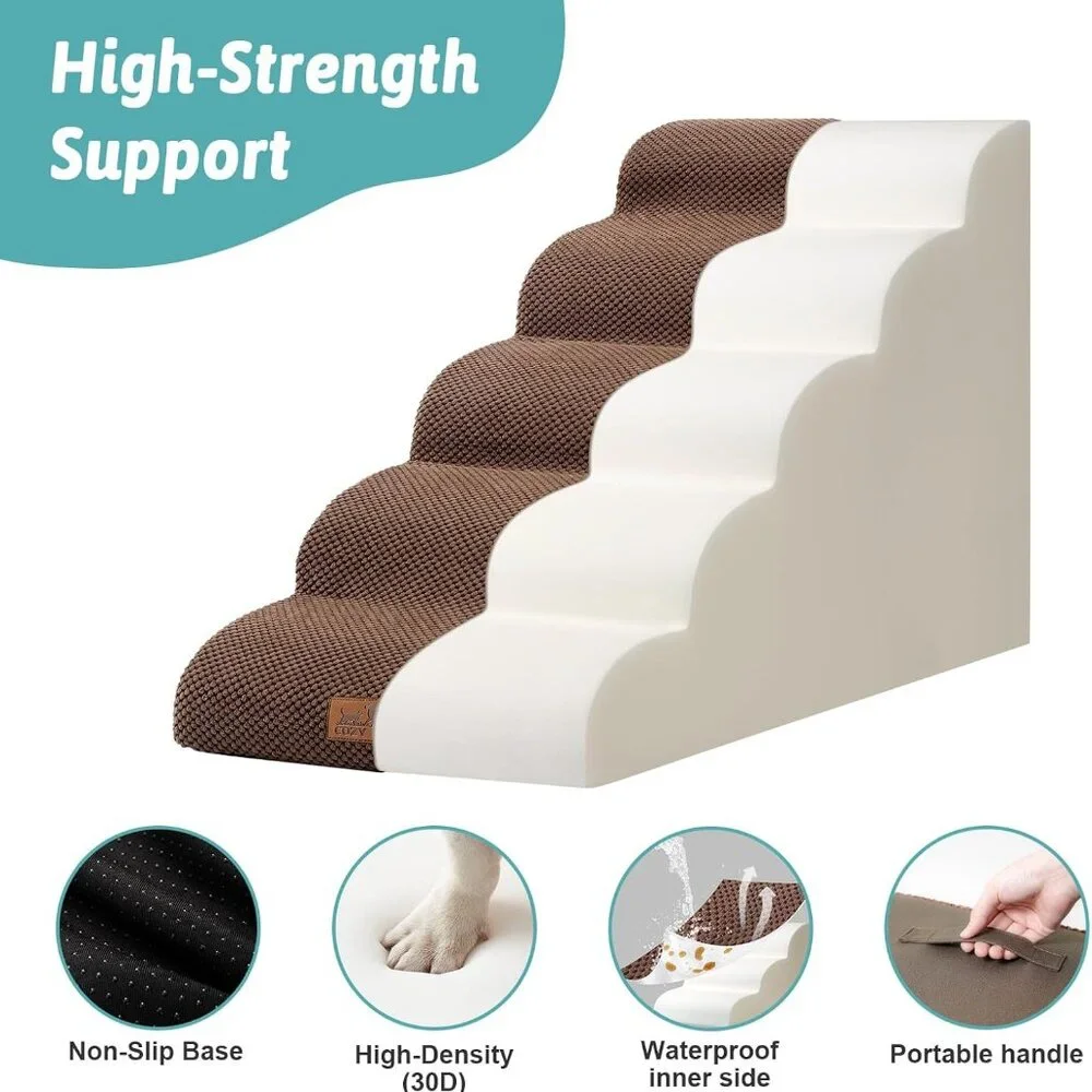 COZY KISS Extra Wide Dog Stairs 19.7